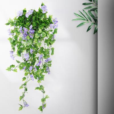 Искусственные Подвесные Растения Реалистичные Лозы Ипомеи Симуляция Искусственный Цветок для Стены Дома Комнаты Сада Свадебного Украшения