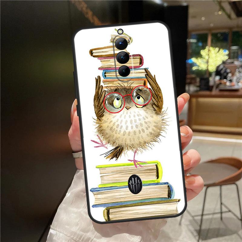 Cute Owl Cartoon Case For Red Magic 9 8S 8 Pro Plus Cover For ZTE Nubia Red Magic 6S 7S 6 7 Pro 6R 5S 5G
