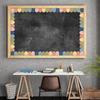 80Pcs Bulletin Board Border for Classroom Chalkboard Decoration Heart Border Trim Colorful Dot Border Trim Wall Decals