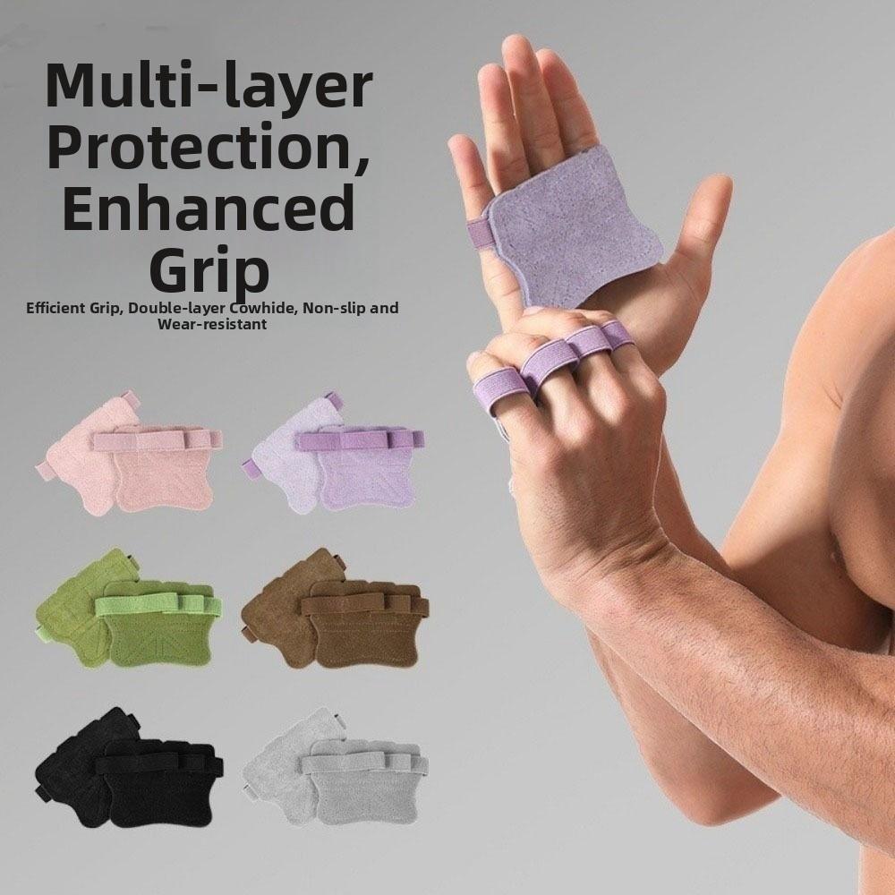 1 Pair Wear-resistant Fitness Four Fingers Gloves Breathable Training Palm Guard Fitness Training
