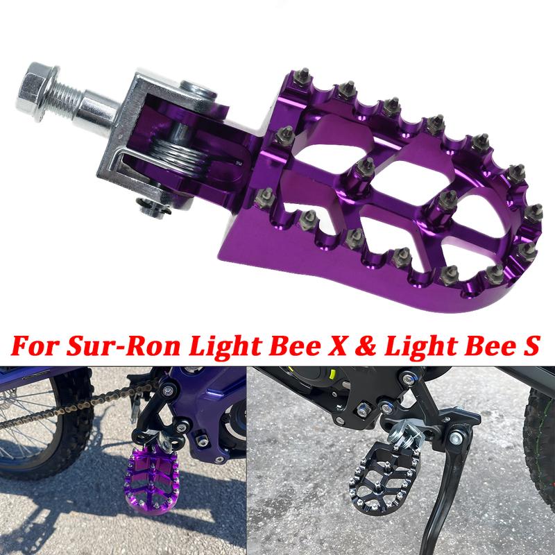 Электровелосипед CNC Подножки Подножки Подножки Кронштейн Для Sur-Ron Sur Ron Surron Light Bee X & S Электромотокросс Запчасти