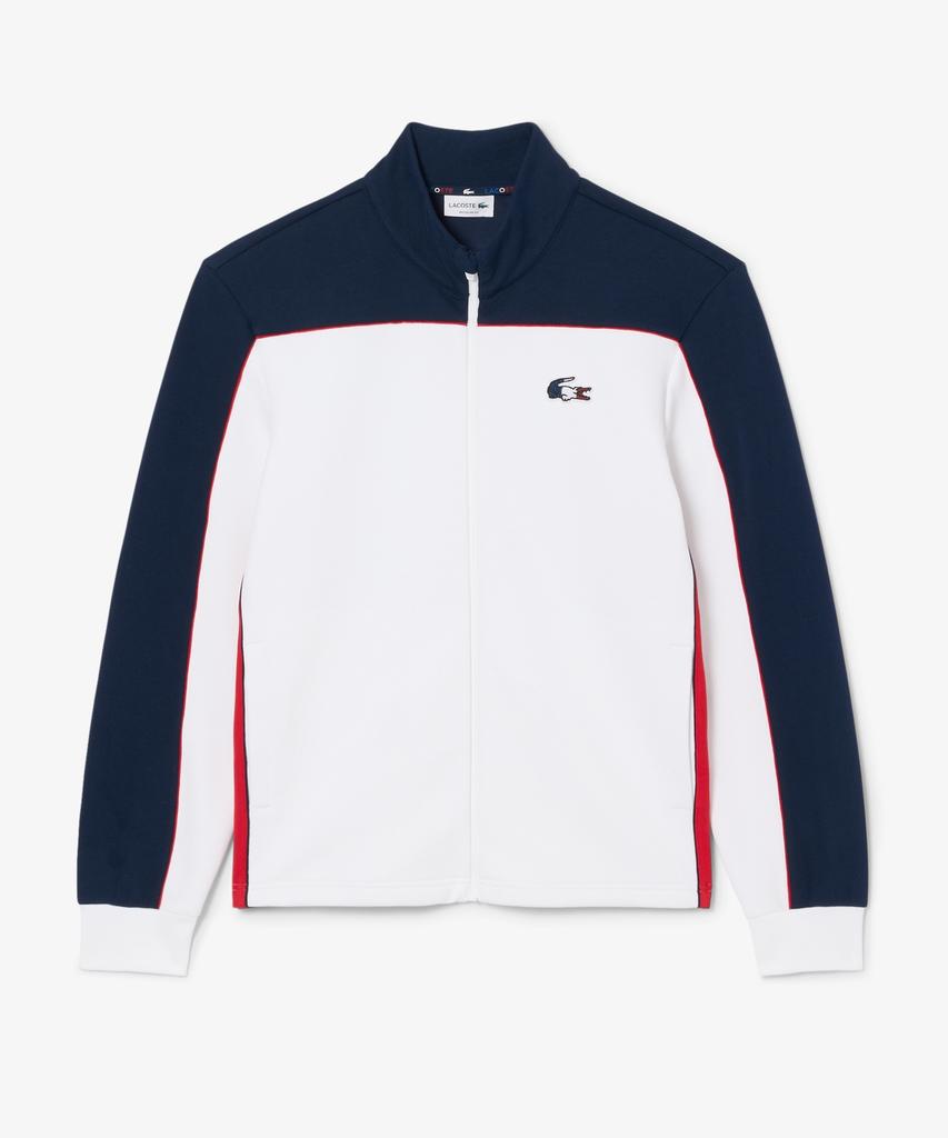 LACOSTE Men'S Tennis French Zip-Up Sweatshirt Sh0479-56N Law