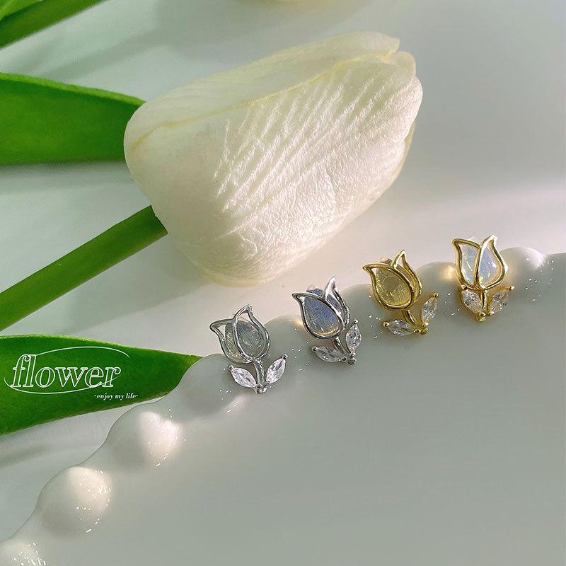 Серьги Sweet Tulip, супер фея, цветочные серьги, легкие, роскошные, высококачественные серьги для женщин, Niche Sense