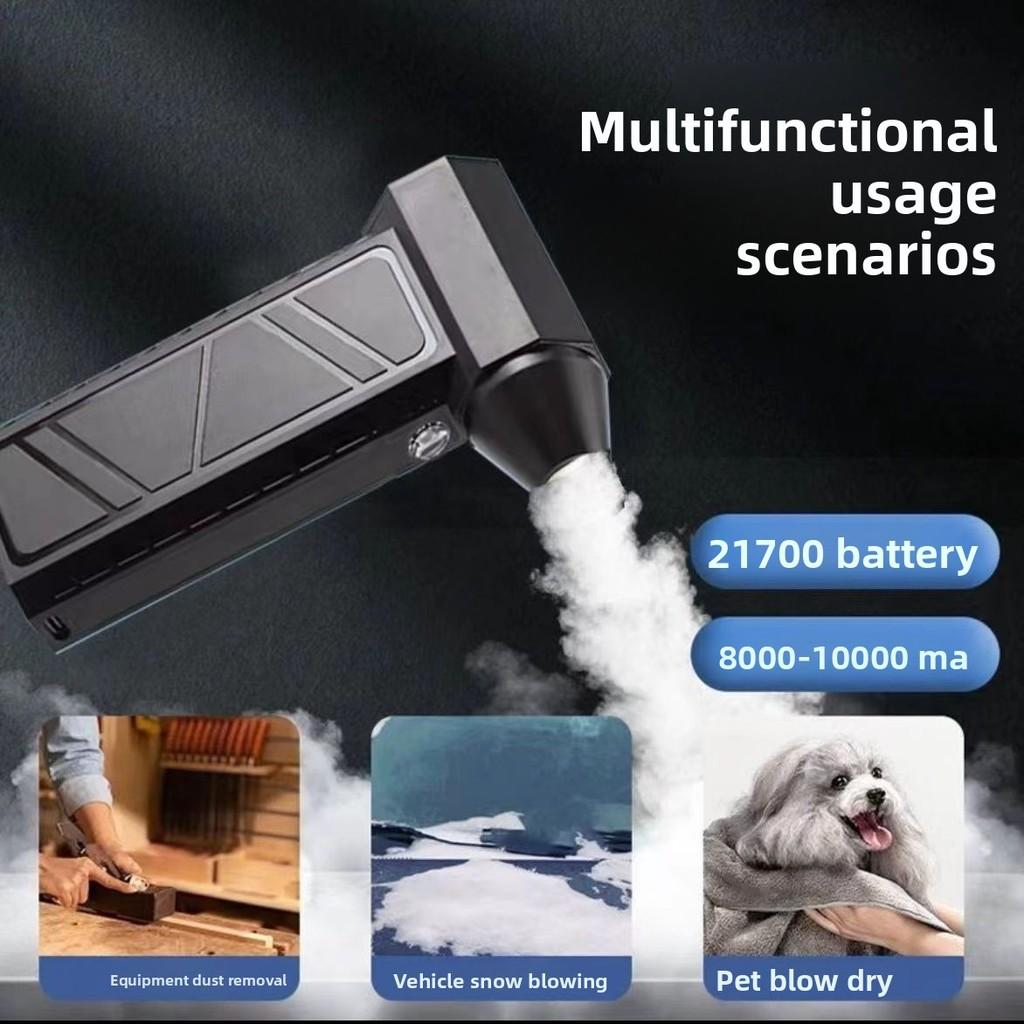 Usb Powered Handheld Turbo Fan With Dust Blower And Led Torch For Outdoor And Home Use