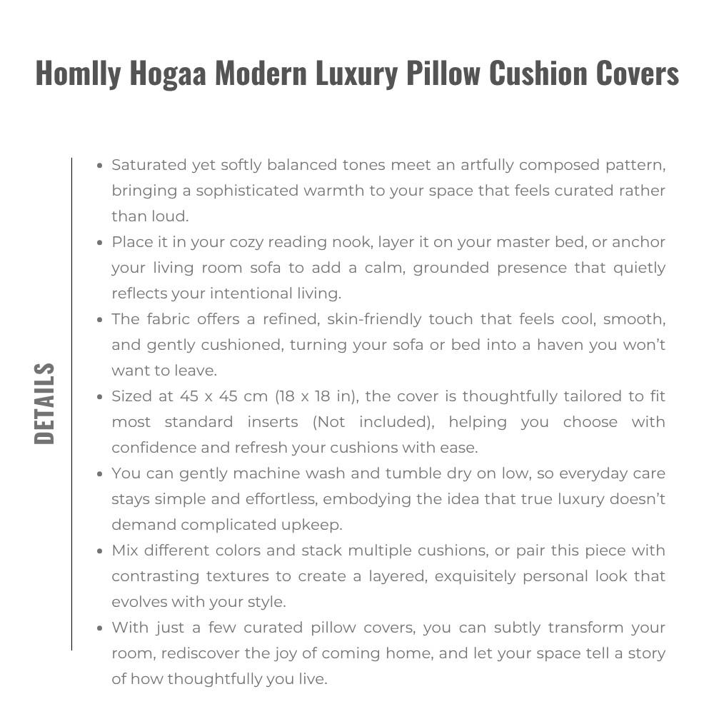Homlly Hogaa Modern Luxury Pillow Cushion Covers (x2pcs)