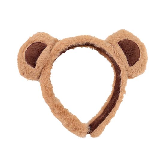 1/2/3Pcs Bear Ear Decor Headband Decorative Animal Hair Hoop Cartoon Hairband Baby Hair Accessories Girls Party Props