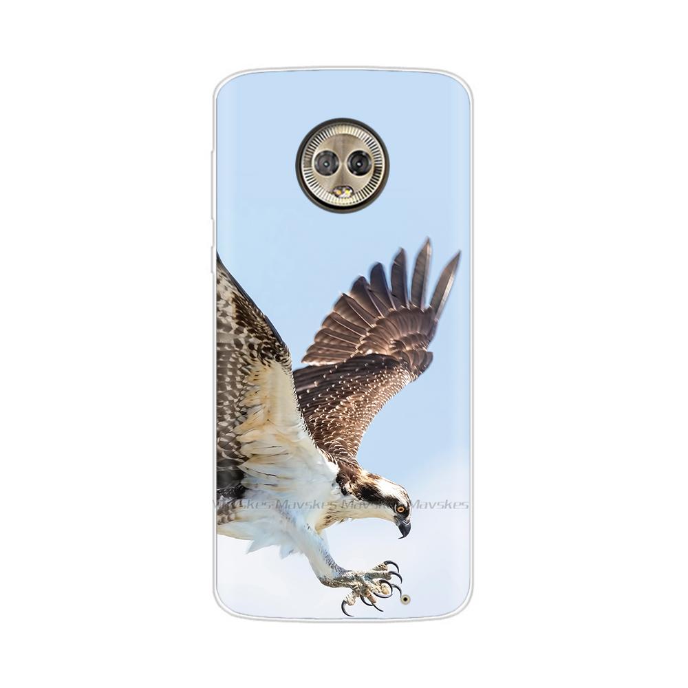 Чехол для Moto G6 Play, ТПУ, Мягкая краска, Животное, Силиконовый, Прозрачная крышка для Motorola Moto G6 Play Plus G6Play, Защитный корпус