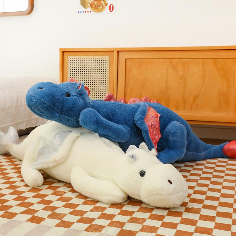 Firebreathing Winged Dragon Doll With Soft Short Plush For Kids Bedroom Decor