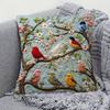 Вышитая наволочка для декоративной подушки Цветочное дерево Птица Наволочка Декоративная наволочка