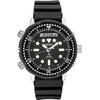 Seiko Мужские часы Prospex Solar Hybrid для дайвинга SNJ025 47,8 мм Хронограф Цифровые Водонепроницаемость 200 м Черный циферблат