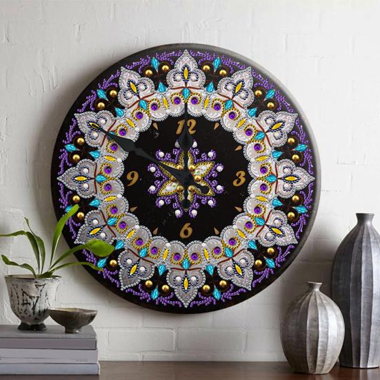 1 комплект 5D алмазная живопись специальной формы, набор часов, сделай сам, искусственная алмазная вышивка, вышивка крестиком, настенные часы, искусственный алмаз, художественные ремесленные проекты для детей