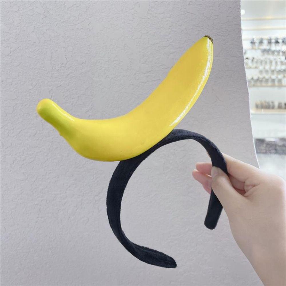 Морковная повязка на голову, овощной обруч для волос, мультяшные забавные резинки для волос, новые фруктовые повязки на голову