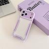 Transparent PC+TPU Heat Dissipation Ins Style Glass Design Mobile Phone Case 11-17 Pro Max Hand Strap Air Edge Shockproof