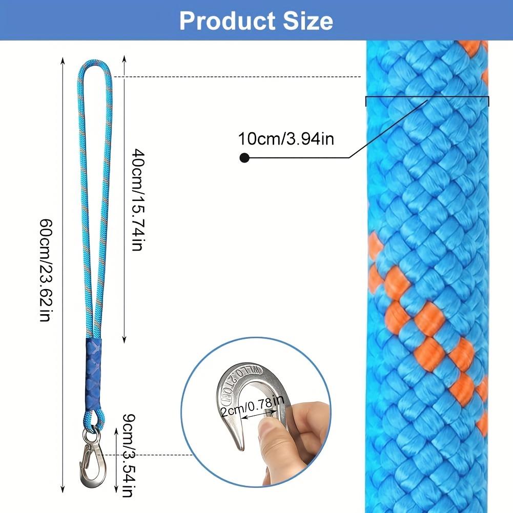 Прочный нейлоновый ремень с металлическим крючком - Износостойкий - Подходит для уличных гамаков, качелей на дереве и садовых кресел