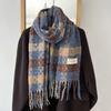 Korean Style Plaid Warm Scarf Shawl