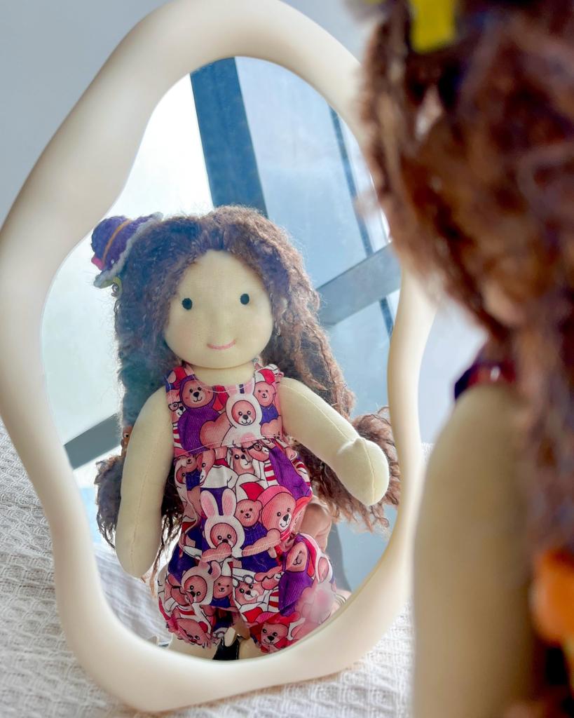 BlissfulPixie Waldorf Doll - Alice, Handmade, 30cm, Soft, Cute Plush Toy for Girls, Perfect for Kids