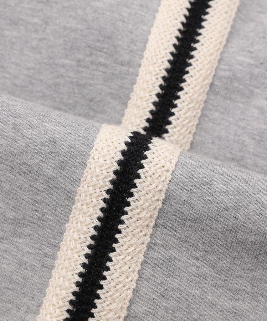 EASY NO EASY Track Line Pintuck Sweatpants - Gray