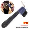 1Pcs Nylon Bristle Horse Hoof Brush Comfortable Grip Horse Grooming Tool  Hoof Cleaning