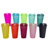 New Simple Matte Finish Reusable Mug Plastic Travel Coffee Cup To Go For Hot Drinking Travel Coffee Cup