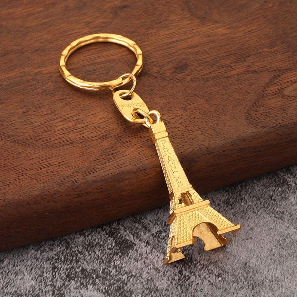 Zinc Zinc Alloy Eiffel Tower Bag Pendant Vintage Paris Keyring Simple France Tower Keychain  Backpack Decor