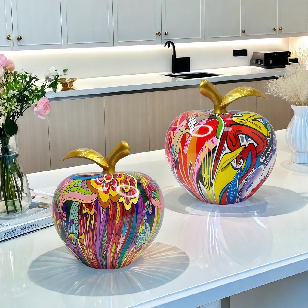 Новый продукт Безопасные и счастливые украшения из яблок для прихожей, полка магазина, новое украшение для дома, подарок на новоселье