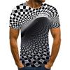 Couple Three Diamention Print T-Shirt Men's 3D T-Shirt Drop Ship Top Short Sleeve Camiseta Round Neck T-Shirt Fashion Casual Brand