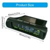 Solar LCD Car Digital Clock With Date Week Time Inner Temperature Display Solar Charging Car Clock