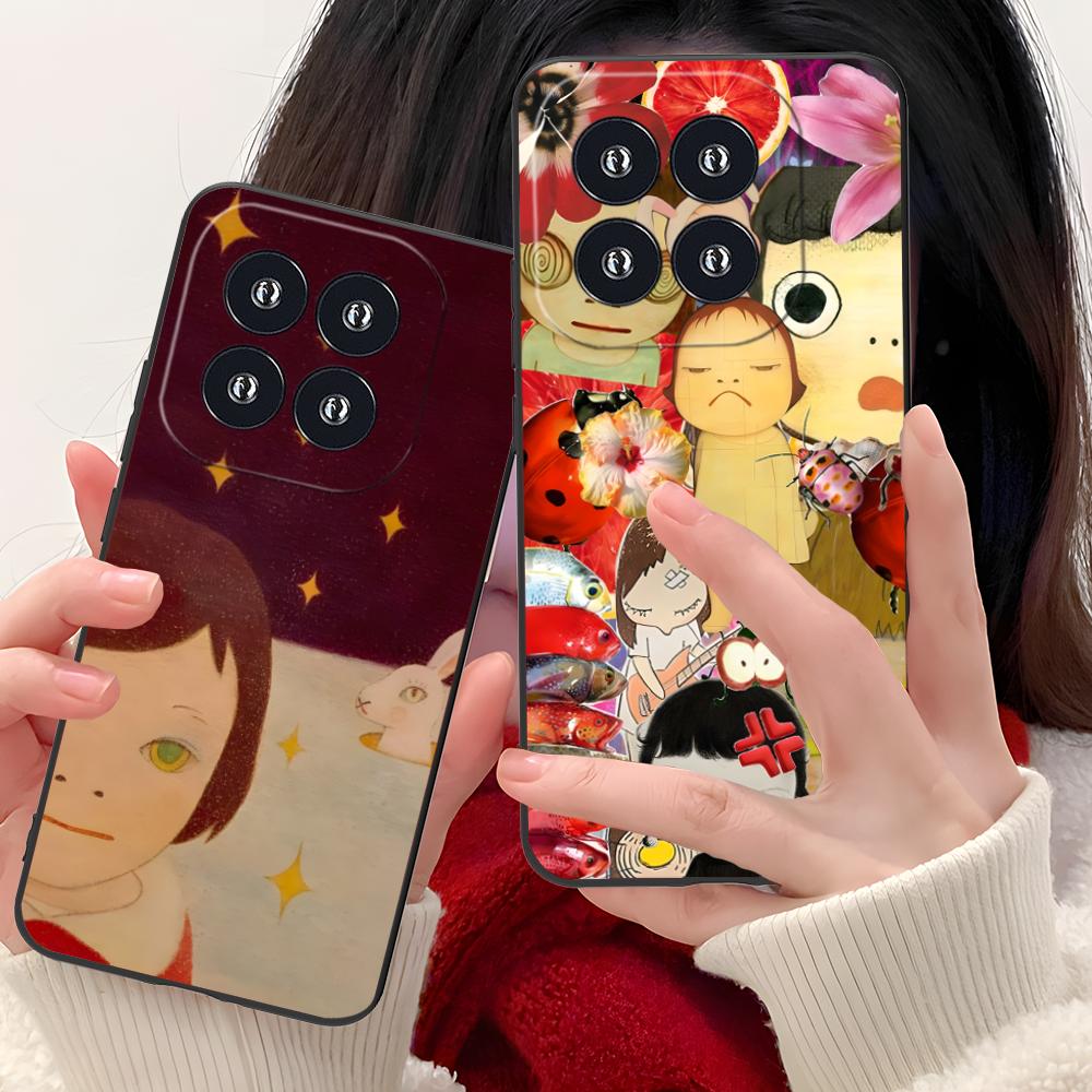 Anime Yoshitomo Nara Phone Case for Xiaomi 15 14 13 12 Mi 11 T Ultra Lite Pro S X 5G Colorful Printing Cover Smartphone Cover