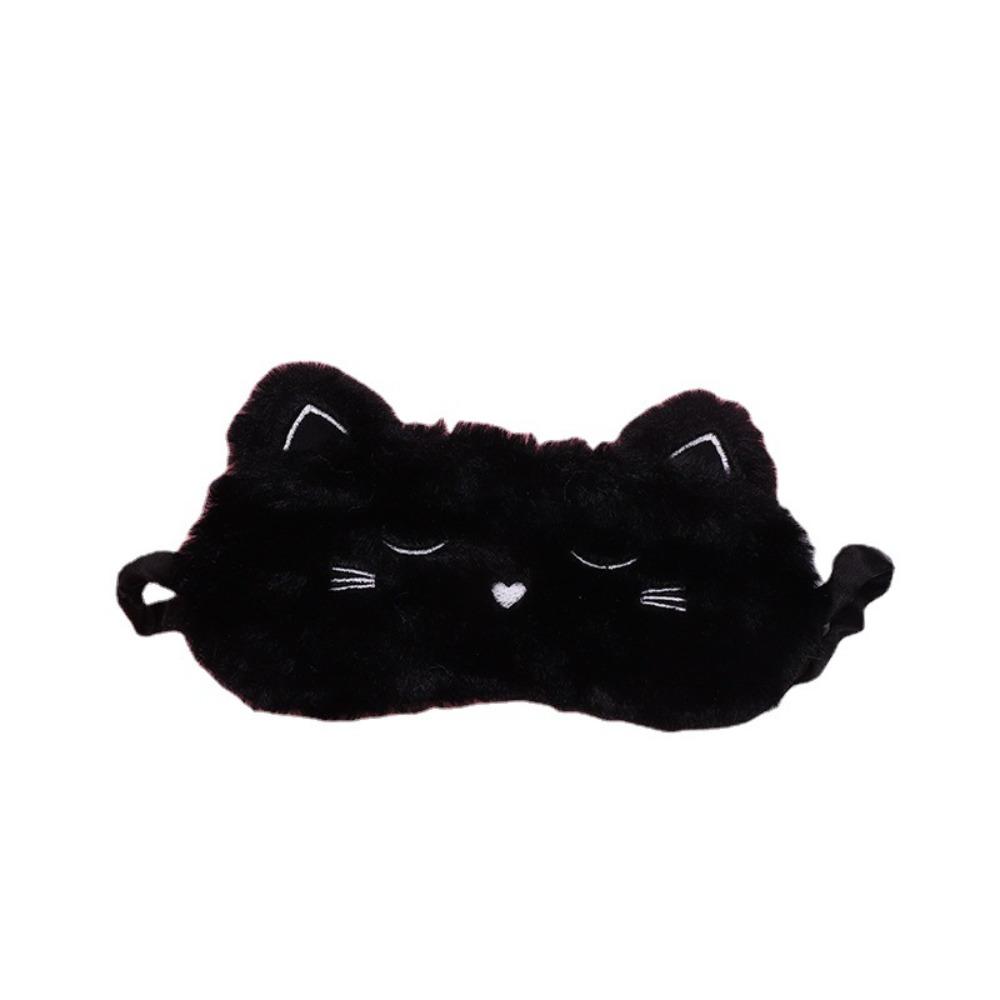 Ночная плюшевая маска для сна, повязка на глаза, расслабляющая повязка на глаз для женщин