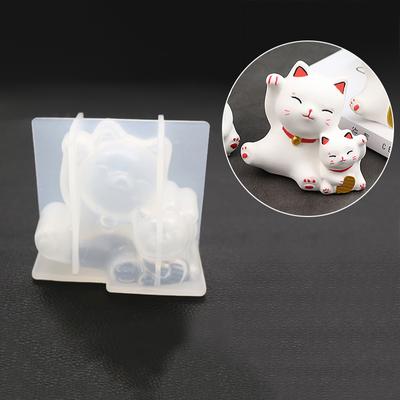 3d силиконовая форма Diy Геометрия стерео медведь олень кошка форма для животных форма для украшения торта инструменты орнамент форма эпоксидная форма