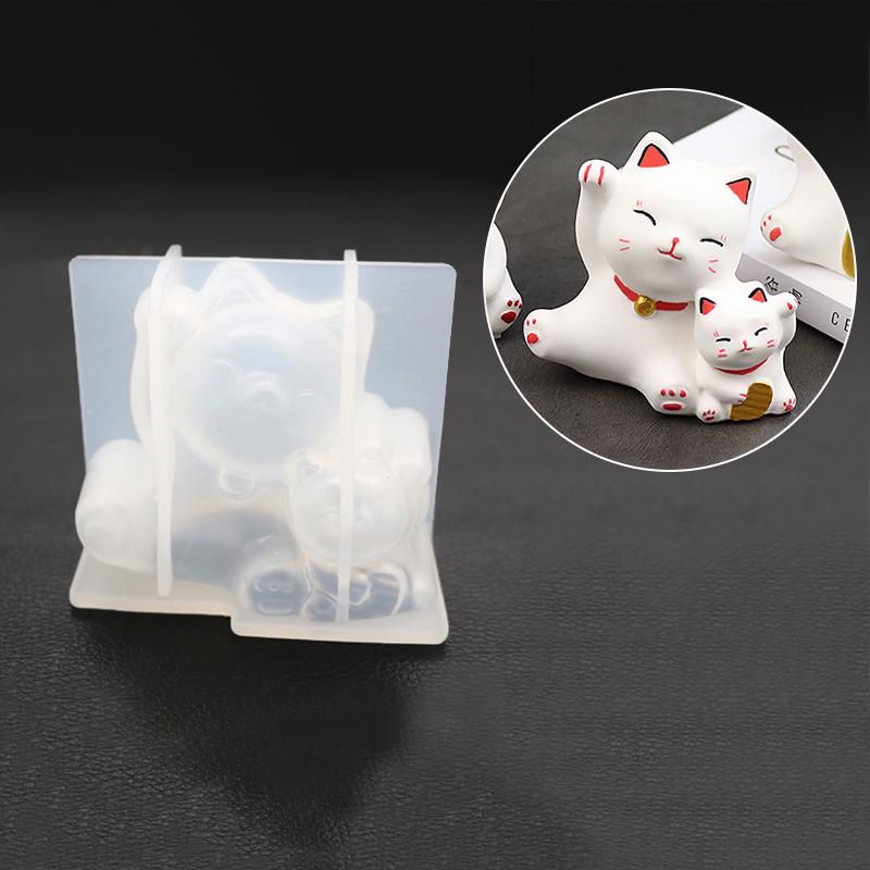 3d силиконовая форма Diy Геометрия стерео медведь олень кошка форма для животных форма для украшения торта инструменты орнамент форма эпоксидная форма