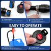 Portable Battery Powered Fuel Transfer Pump - 2.4GPM Handheld With Adjustable Flow For Gas, Diesel, Kerosene & Water