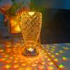Crystal Lamp Bedroom Bedside Ambience Light Bar Restaurant Small Night Lamp Rose Diamond Table Lamp Cross-Border Hot