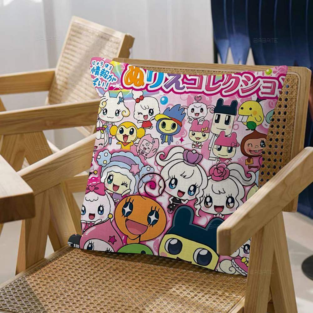 Классический T-Tamagotchi Cut Friend Игровой Подушки Чехлы Мультяшные Диван Декоративные Домашние Двусторонние Печать Короткий Плюш Милый Подушка