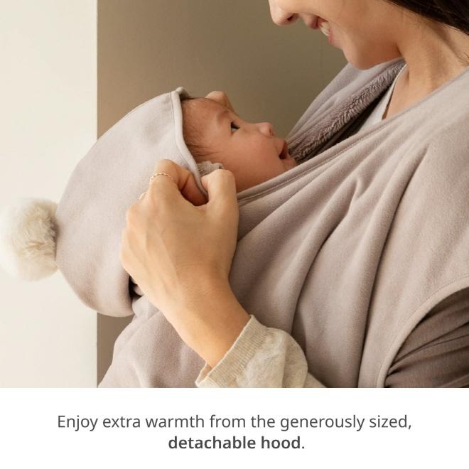 Konny Baby Carrier Winter Cover Warmer, Fleece Jacket (Beige, Free Size)