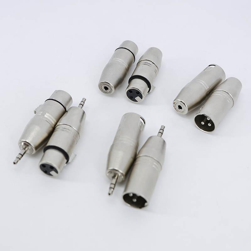 3 Pin xlr male Female Jack to 3.5mm Female & Male 1/8" TRS Mini Female Stereo Microphone Audio Adapter Converter Connector