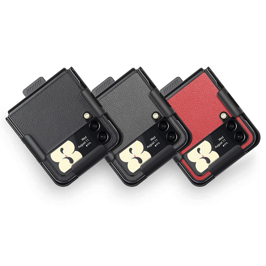 Кожаный чехол с зажимом для ремня для Samsung Galaxy Z Flip 4 Flip3 Flip4 Flip 3 Zflip4 5G, чехол для мобильного телефона