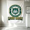 Custom Name Plymouth Argyle Wall Tapestry Aesthetic Wall Hanging Printed Fabric Blanket Decorative Tapestries for Bedroom Living Room Home Decor