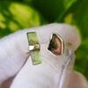 Natural Green Pencil Watermelon Tourmaline 925 Sterling Silver Ring 7 US, A 73
