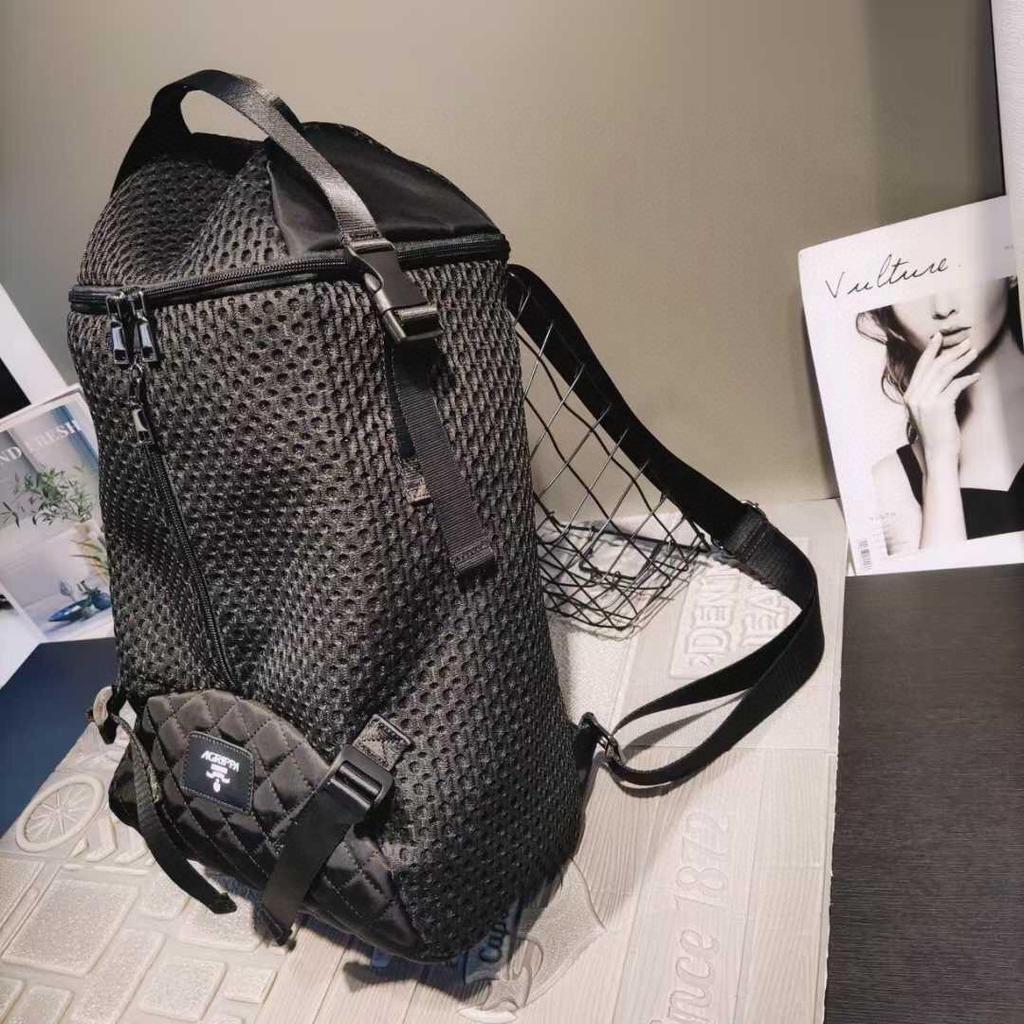 Стильный рюкзак из нейлоновой сетки с двойной молнией - Большая вместимость для альпинизма на открытом воздухе