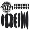 27pcs/set Cycling Universal Sealed Protection Pad Foam Pads Set Helmet Inner Padding Kit Replacement