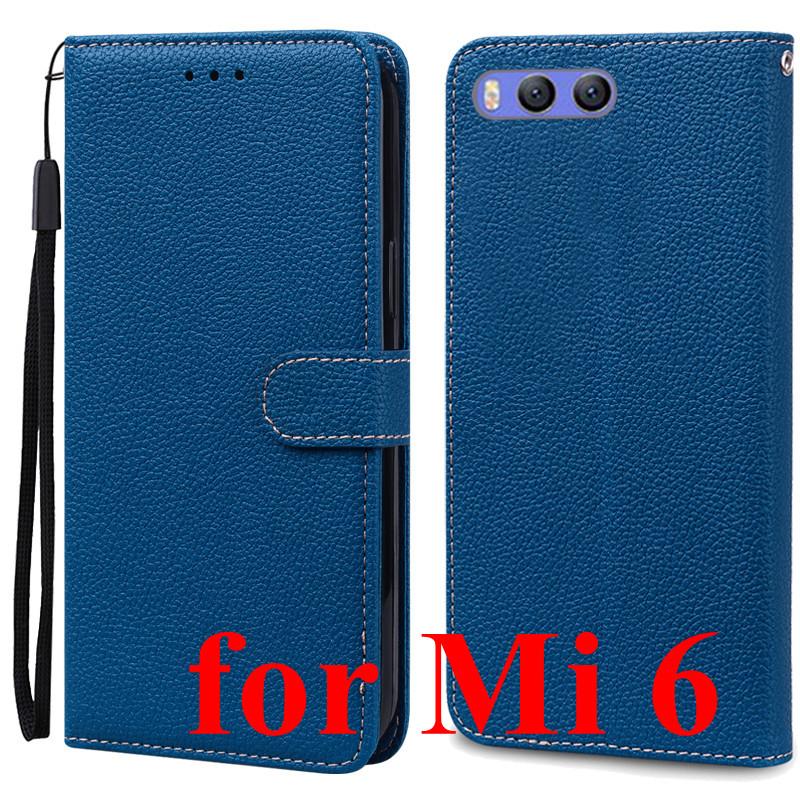 Mi 6 Case For Xiaomi Mi 6 Case Redmi 6 Leather Wallet Flip Case For Xiaomi Redmi 6 Mi6 Phone Case Redmi6 Cover Fundas Shell Bags