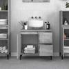 VidaXL Bathroom Cabinet Sonoma Grey 65x33x60 Cm Engineered Wood 819834