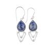 925 Sterling Silver Sodalite Gemstone Stylish Jewelry Earrings For Anniversary EE-39-29