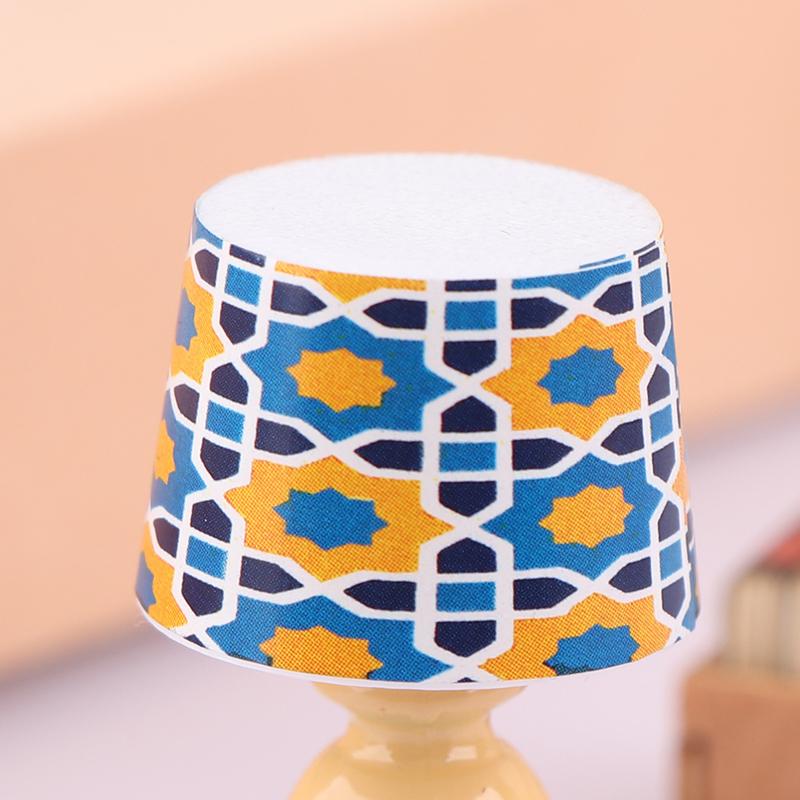 1:12 миниатюрных настольных ламп для кукольного домика, модель для изучения, мебель для кукольного домика, украшение для микросцены, световое украшение, игрушки для ролевых игр