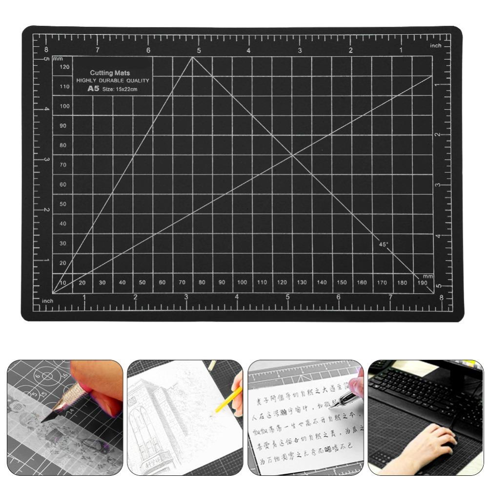 4pcs Scale Grid Design Model Cutting Pad Non-Slip Base Craft Carving Mat Cutting Mat For Crafters