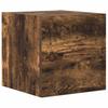 10 piece TV cabinet set smoked oak effect particleboard