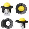 Construction Safety Reflective Hard Hat Neck Shield Helmet Hat Cover Sun Shade Reflective Stripe Kit