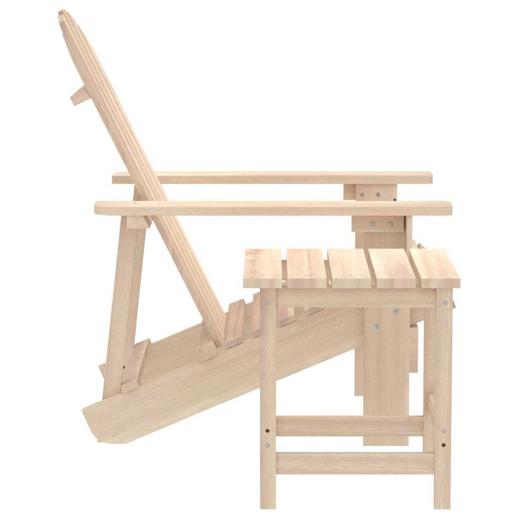 Adirondack Garden Chair with Table Solid Pine Wood