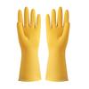 Household Gloves Thin Waterproof Slip Resistant Latex Gloves for Dishwashing Cleaning L (10.5?11cm